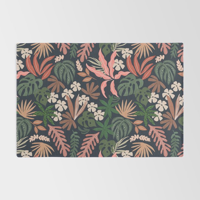 Dark Bohemian Tropical Charm Rug Gallery Image 2