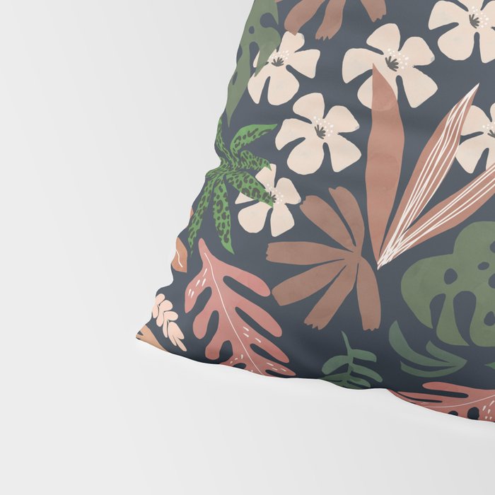 Dark Bohemian Tropical Charm Pillow Sham Gallery Image 4