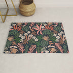 Dark Bohemian Tropical Charm Rug Gallery Image 1