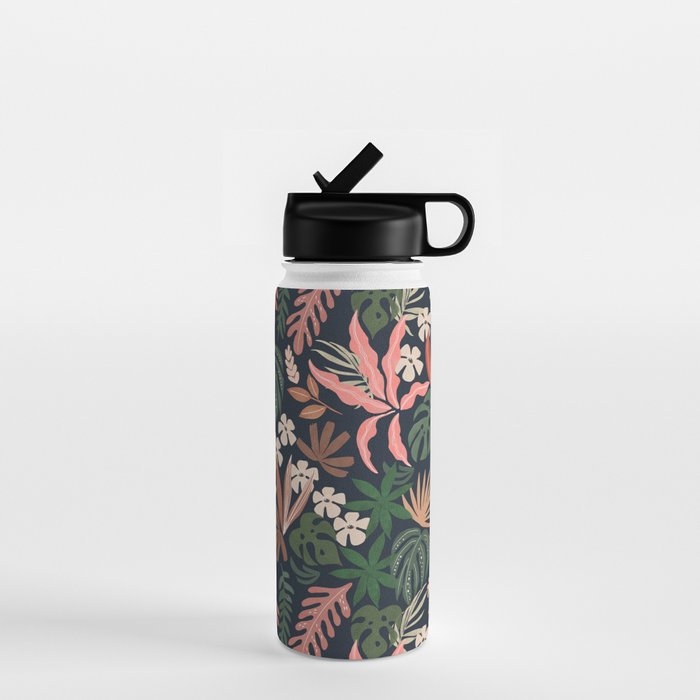 Dark Bohemian Tropical Charm Water Bottle Gallery Image 1
