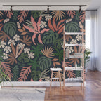 Dark Bohemian Tropical Charm Wall Mural Gallery Image 1