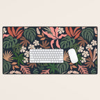 Dark Bohemian Tropical Charm Desk Mat Gallery Image 1