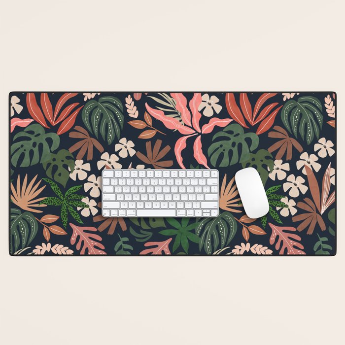 Dark Bohemian Tropical Charm Desk Mat Gallery Image 1