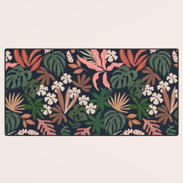 Dark Bohemian Tropical Charm Desk Mat Gallery Image 3