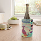 Mid-Century Modern 2 Cats - Graffiti Style Wine Chiller Gallery Image 4