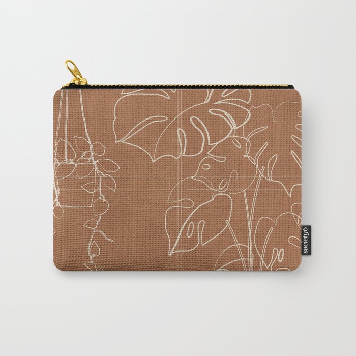 Minimal Window With Potted Plants 5 Carry All Pouch Gallery Image 1