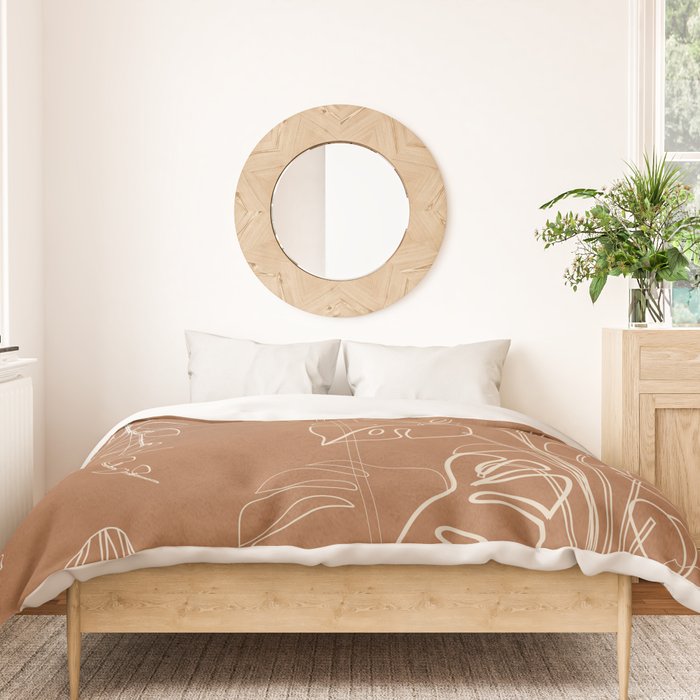 Minimal Window With Potted Plants 5 Duvet Cover Gallery Image 3