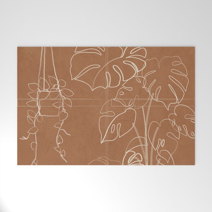 Minimal Window With Potted Plants 5 Welcome Mat Gallery Image 1