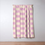 CHECKER - 001 - Rose Quartz Window Curtain Gallery Image 3