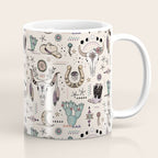 Boho Tribal Cowgirl Ephemera - cream Coffee Mug Gallery Image 1