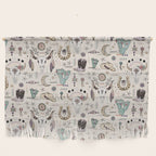 Boho Tribal Cowgirl Ephemera - cream Wall Hanging Gallery Image 1