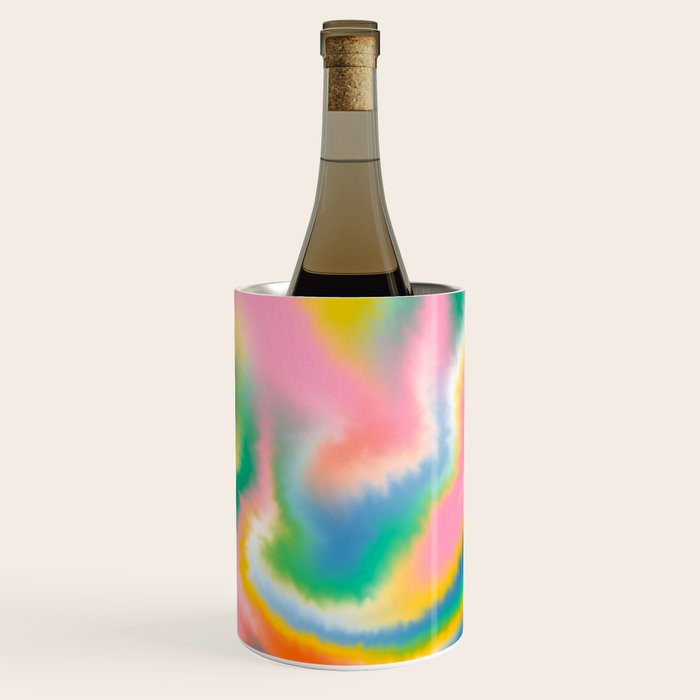 Ombre rainbow waves Wine Chiller Gallery Image 3