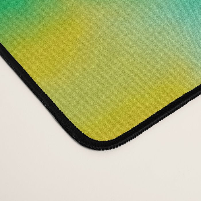 Ombre rainbow waves Desk Mat Gallery Image 4