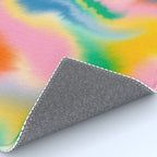 Ombre rainbow waves Rug Gallery Image 4