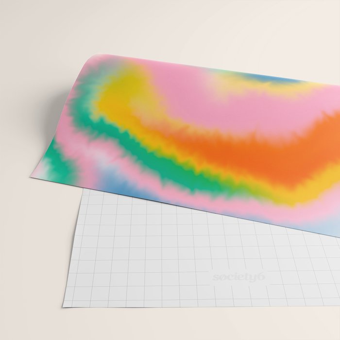 Ombre rainbow waves Wrapping Paper Gallery Image 2