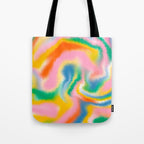 Ombre rainbow waves Tote Bag Gallery Image 1