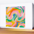 Ombre rainbow waves Wall Mural Gallery Image 2
