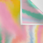 Ombre rainbow waves Wall Tapestry Gallery Image 3