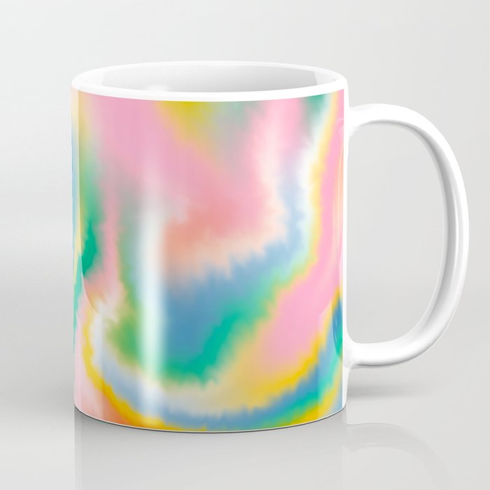 Ombre rainbow waves Coffee Mug Gallery Image 1