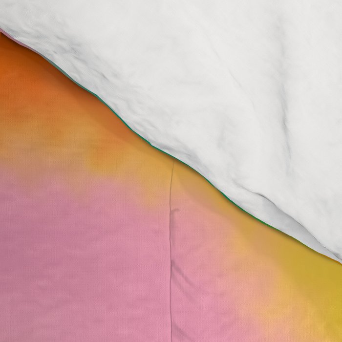 Ombre rainbow waves Comforter Gallery Image 4