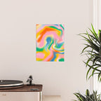 Ombre rainbow waves Poster Gallery Image 2