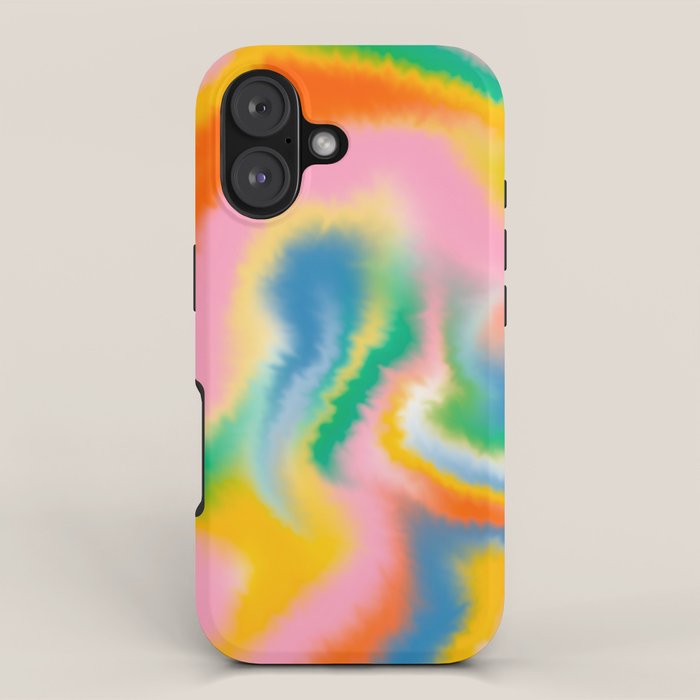 Ombre rainbow waves iPhone Case Gallery Image 1
