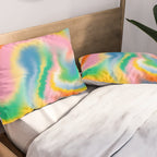 Ombre rainbow waves Pillow Sham Gallery Image 2
