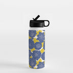 Blue Dahlias Water Bottle Gallery Image 1