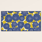 Blue Dahlias Desk Mat Gallery Image 3