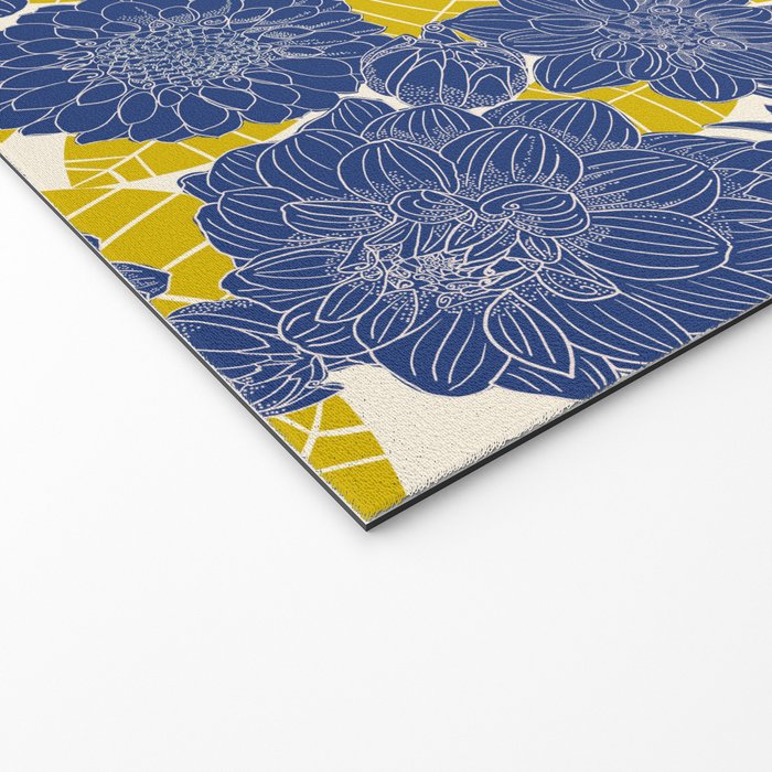 Blue Dahlias Welcome Mat Gallery Image 2