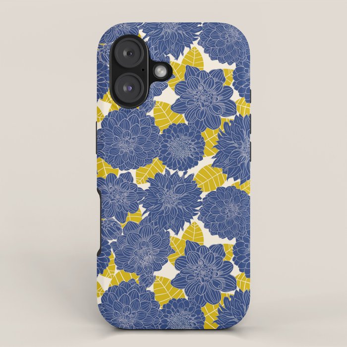 Blue Dahlias iPhone Case Gallery Image 1
