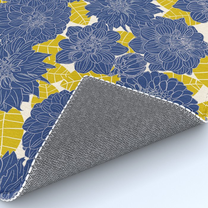 Blue Dahlias Rug Gallery Image 4