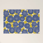 Blue Dahlias Welcome Mat Gallery Image 1