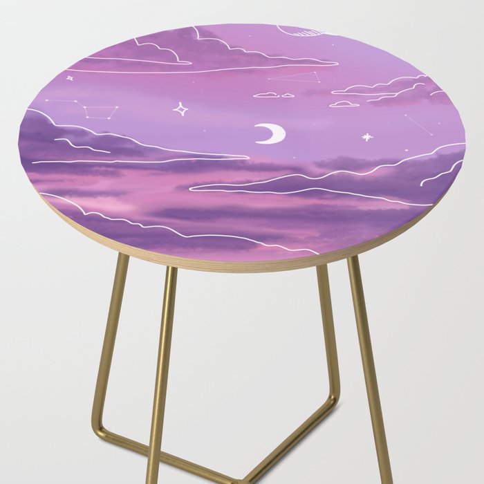 Purple Sunset View Side Table Gallery Image 2