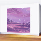 Purple Sunset View Wall Mural Gallery Image 2