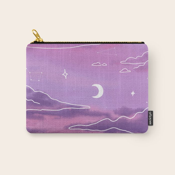 Purple Sunset View Carry All Pouch Gallery Image 1