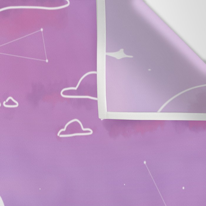 Purple Sunset View Wall Tapestry Gallery Image 3