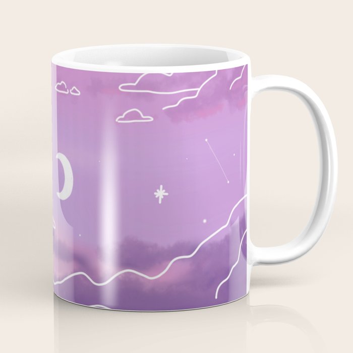 Purple Sunset View Coffee Mug Gallery Image 1
