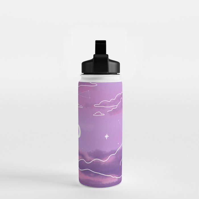 Purple Sunset View Water Bottle Gallery Image 2