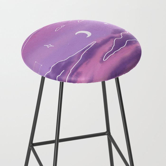 Purple Sunset View Stool Gallery Image 2