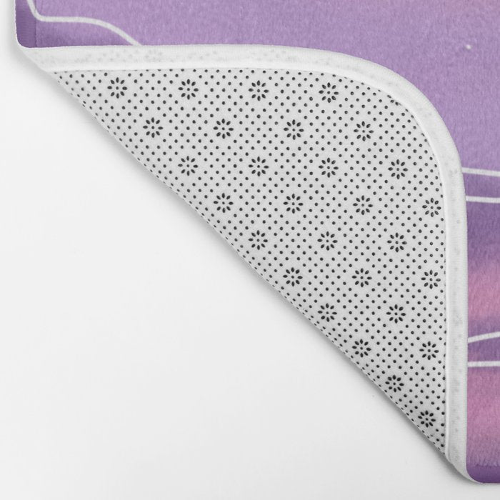 Purple Sunset View Bath Mat Gallery Image 2