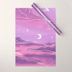 Purple Sunset View Wrapping Paper Gallery Image 1