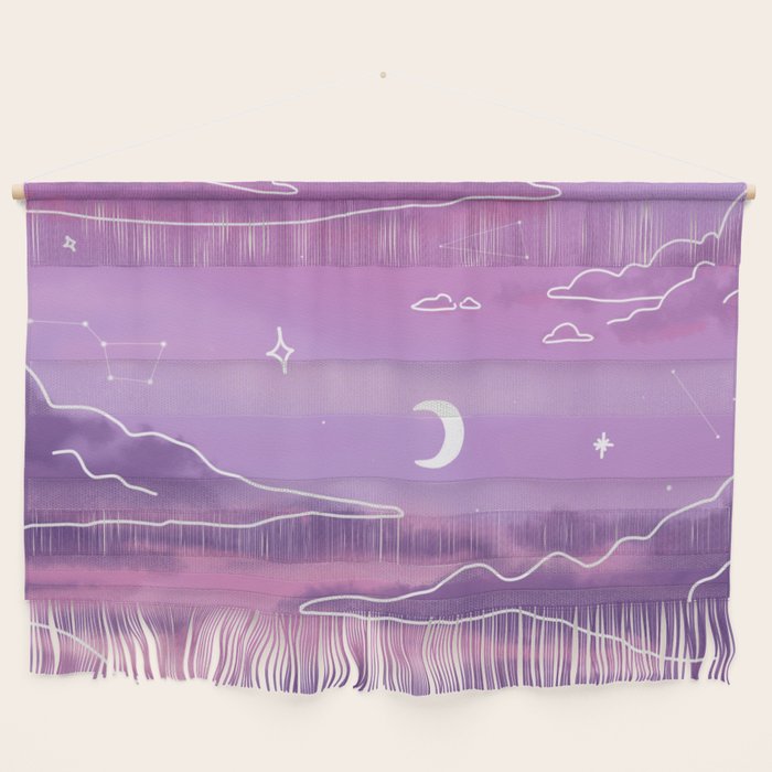 Purple Sunset View Wall Hanging Gallery Image 1