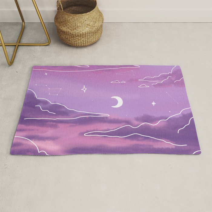 Purple Sunset View Rug Gallery Image 1