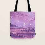 Purple Sunset View Tote Bag Gallery Image 1