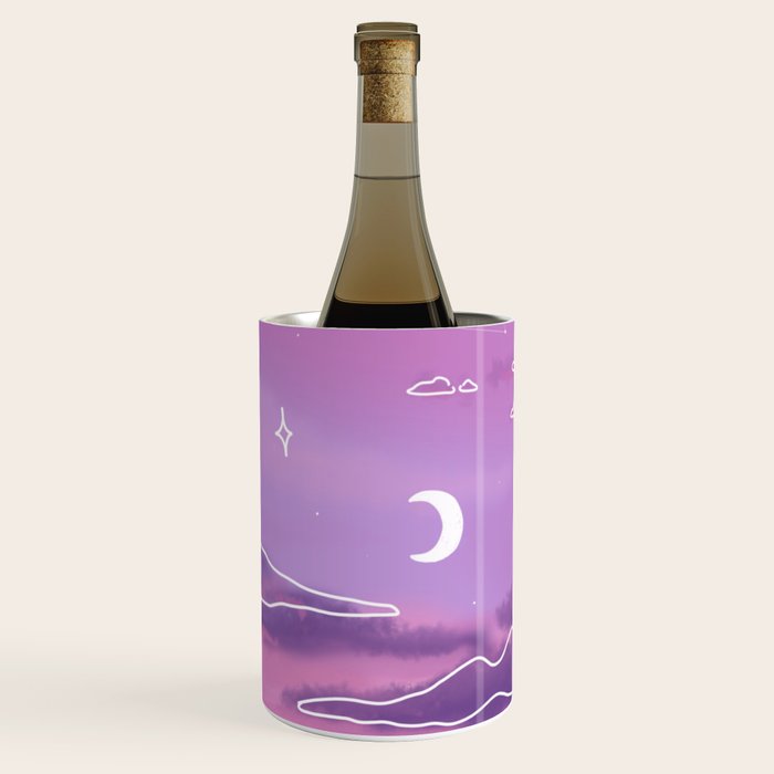 Purple Sunset View Wine Chiller Gallery Image 1