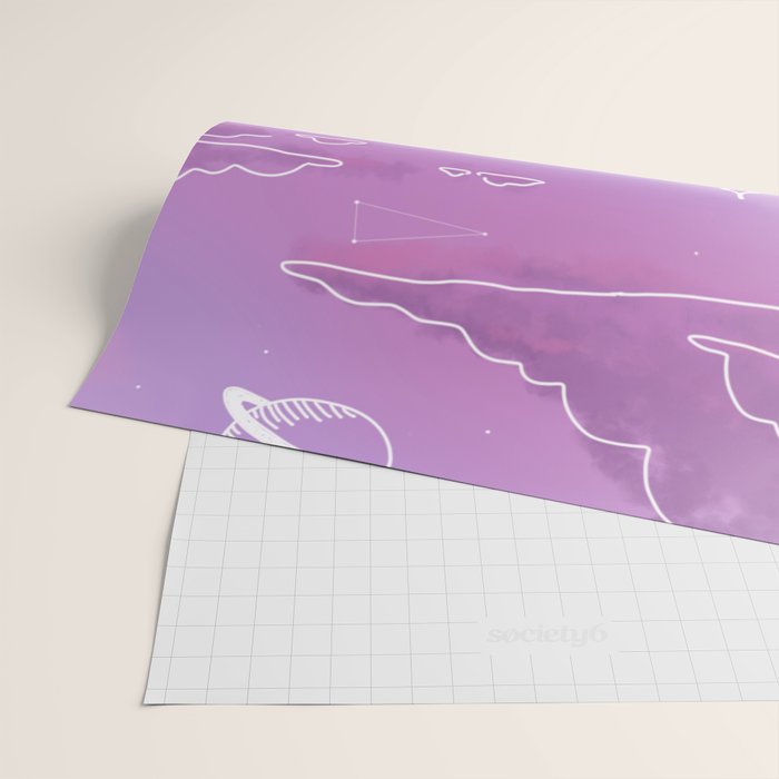 Purple Sunset View Wrapping Paper Gallery Image 2