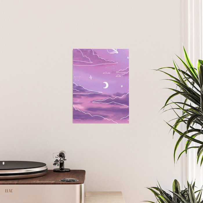 Purple Sunset View Poster Gallery Image 2