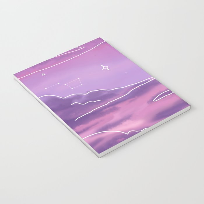 Purple Sunset View Notebook Gallery Image 3