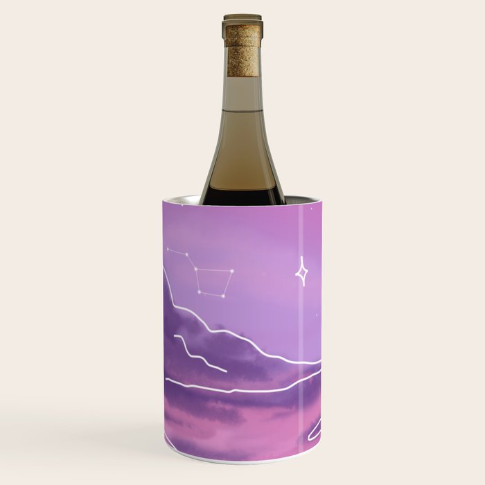 Purple Sunset View Wine Chiller Gallery Image 2
